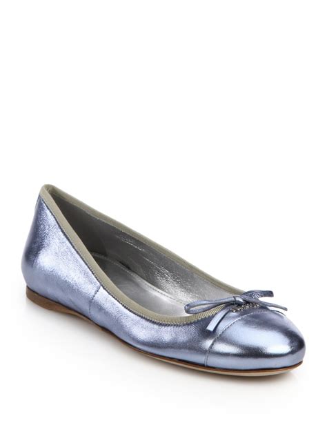 prada blue leather flats|prada online shopping usa.